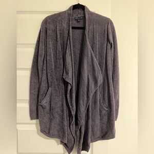 Barefoot Dreams Charcoal Open Front Cardigan